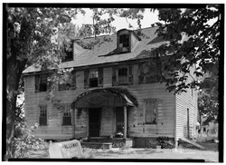 Historic American Buildings Survey Nathaniel R. Ewan, Photographer August 3, 1936 EXTERIOR - SOUTH ELEVATION - Samuel B. Lippincott House, Creek Road, Bellmawr, Camden County, NJ HABS NJ,4-BELM,2-1.tif