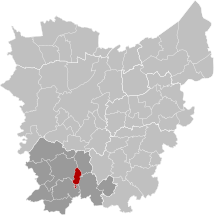 Horebeke East-Flanders Belgium Map.svg