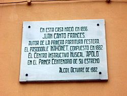 Archivo:Joan Cantó.Placa commemorativa