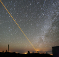 Keck laser at night