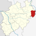 Locator map HX in North Rhine-Westphalia