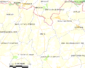 Map commune FR insee code 53142