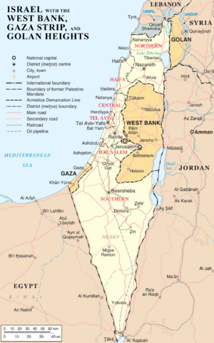 Archivo:Map of Israel, neighbours and occupied territories-V3-en