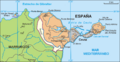 Mapa de Ceuta y la Isla del Perejil