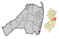 Monmouth County New Jersey Incorporated and Unincorporated areas Sea Girt Highlighted