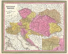 1850 Mitchell Map of Austria, Hungary and Transylvania - Geographicus - Austria-mitchell-1850
