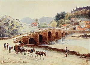Archivo:1906, Northern Spain, pp. 216-217, Plasencia. Puente San Lazaro