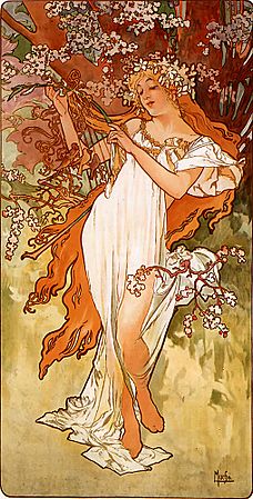 Alfons Mucha - 1896 - Spring