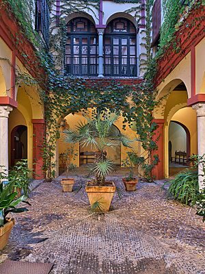 Archivo:Casa de los Pinelo. Zaguán