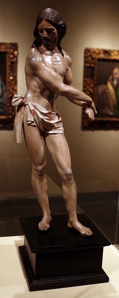 Archivo:Caspicara (manuel chili, attr.), cristo alla colonna, ecuador 1750-90 ca