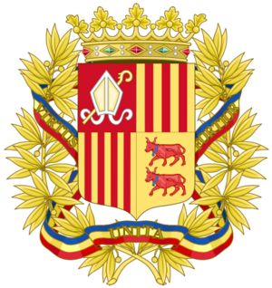 Archivo:Coat of Arms of the high authorities of Andorra