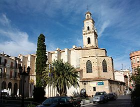 Col·legiata de Gandia i plaça Major.JPG