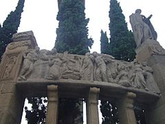 Detall de Monument a Verdaguer (Barcelona)