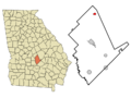 Dodge County Georgia Incorporated and Unincorporated areas Chester Highlighted
