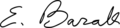 Ehud Barak signature