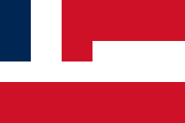 Flag of the Tahiti Protectorate 1843-1880