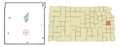 Franklin County Kansas Incorporated and Unincorporated areas Princeton Highlighted