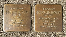 Archivo:Georg und Pia von Hevesy Stolpersteine