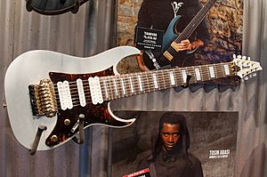 Archivo:Ibanez TAM100 Tosin Abasi model 8-string - front - 2014 NAMM Show