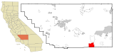 Kern County California Incorporated and Unincorporated areas Rosamond Highlighted.svg