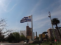 Archivo:La bandera en la Plaza de la Democracia