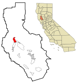 Lake County California Incorporated and Unincorporated areas Upper Lake Highlighted.svg