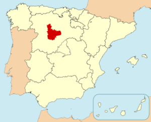 Archivo:Localización de la provincia de Valladolid