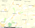 Map commune FR insee code 80500