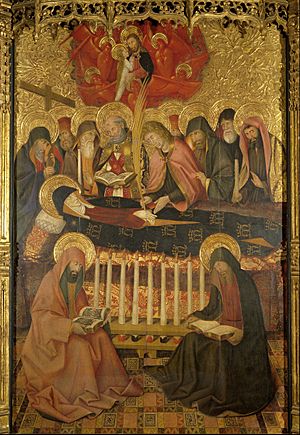 Archivo:Pedro García de Benabarre - Dormition of the Virgin - Google Art Project