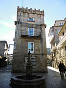 Pontevedra Capital Torre almenada del Palacio de Aranda y Guimarey