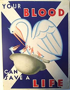 Archivo:Poster The Scottish National Blood Transfusion Association