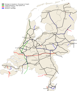 Archivo:Railway Map The Netherlands