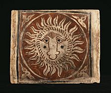 Spanish - Ceiling Tile with a Lion's Head - Walters 4821065