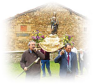 La Virgen de Viarce en Procesión