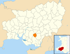 Wales Carmarthenshire Community Pontyberem map.svg