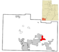 Washington County Utah incorporated and unincorporated areas Virgin highlighted
