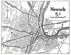 Archivo:1920 map Newark, New Jersey Automobile Blue Book