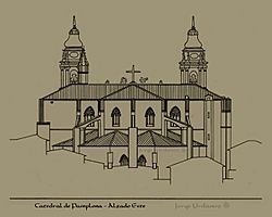 Archivo:Alzado este catedral pamplona