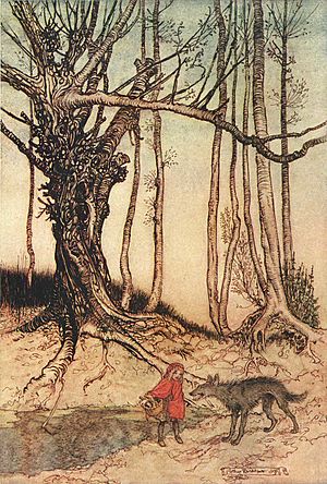 Archivo:Arthur Rackham Little Red Riding Hood+