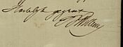 Brief van Jacob Lodewijk Kesteloot aan Jan Frans Willems. Brief van Jan Frans Willems aan Jacob Lodewijk Kesteloot barcode 800000096093 (cropped).jpg