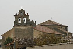 Campanario de la Iglesia de San Miguel Arcángel en Villalbarba.
