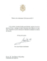 Carta abdicacion Juan Carlos I