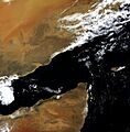 Envisat image of the Gulf of Aden ESA219526