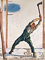 Ferdinand Hodler - Woodcutter - Google Art Project