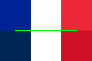 Archivo:Flag of France (colour shade comparison) 063712