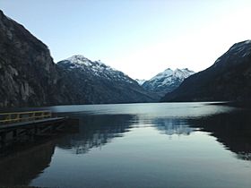 Hermosa toma del lago la paloma coyhaique chile.jpg