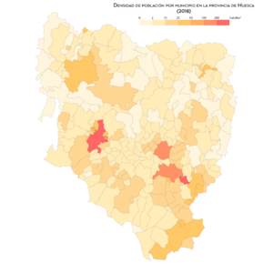 Huesca Densidad 2018