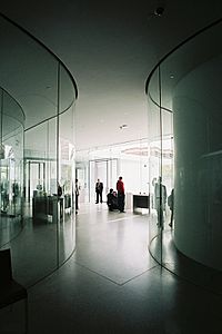 Interior del Glass Pavilion