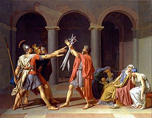 Archivo:Jacques-Louis David - Oath of the Horatii - Google Art Project