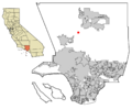 LA County Incorporated Areas Agua Dulce highlighted